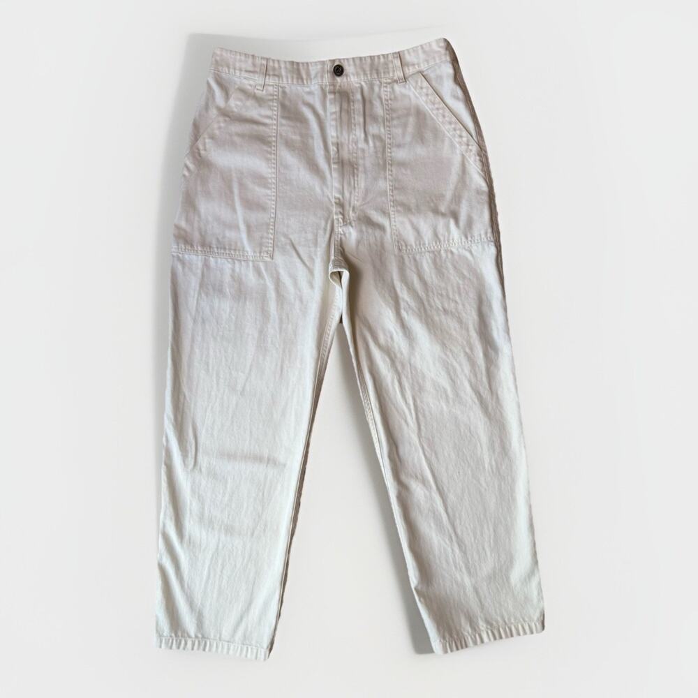P&Co Military Pants Women's 16 White Minimalist Field Trousers OG 107